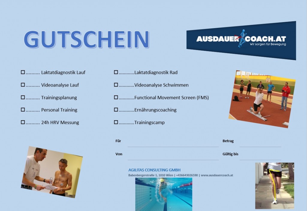 Gutschein - Ausdauercoach
